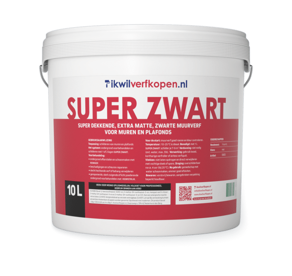 Ikwilverfkopen muurverf super zwart